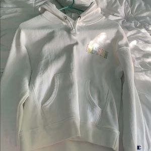 Small Champion white hoodie